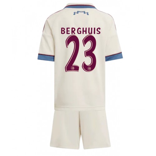 Ajax Steven Berghuis #23 Tredje trøje Børn 2025-26 Kort ærmer (+ korte bukser)